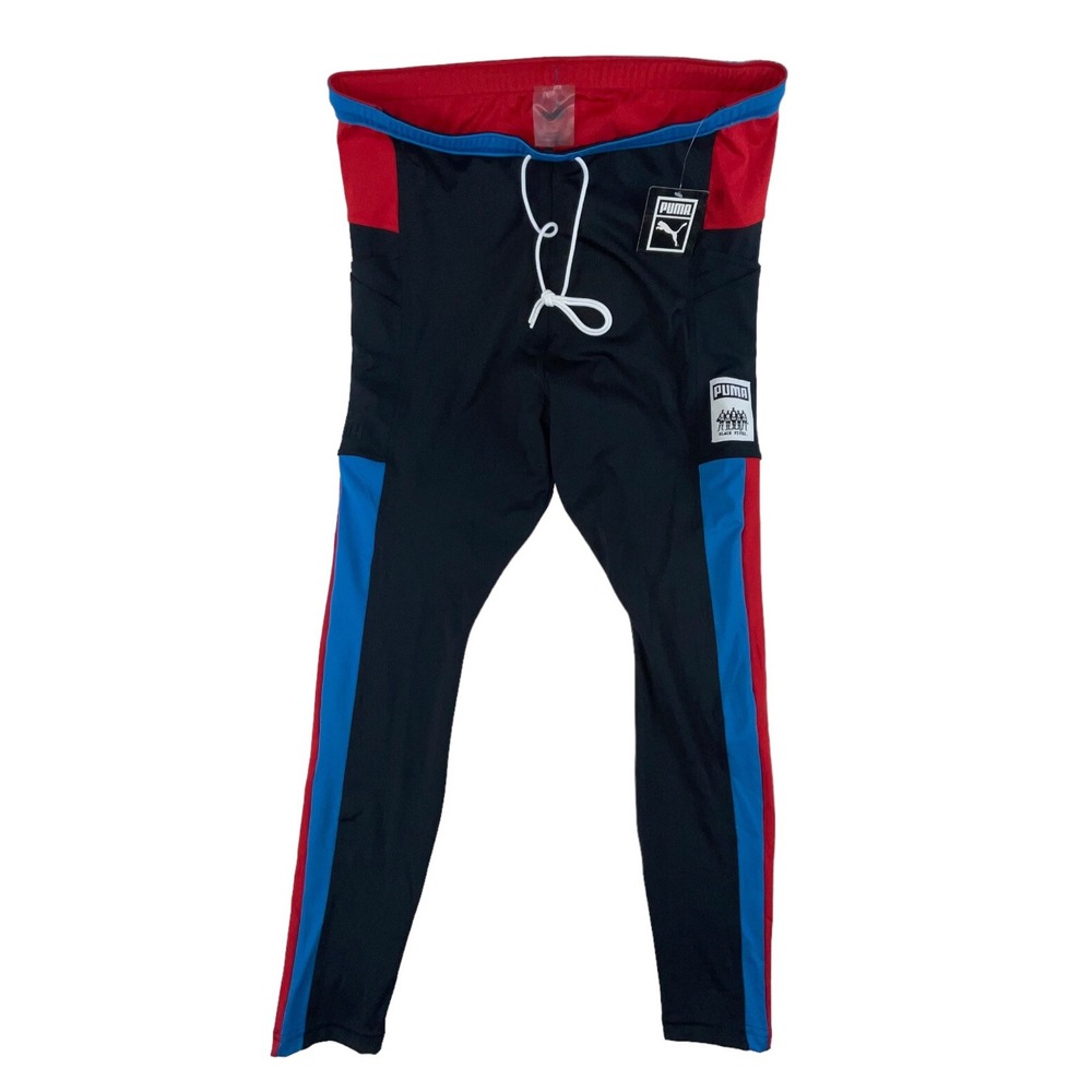 Puma x Black Fives Womens Roamer Leggings Black Red Blue 534496-01 XL
